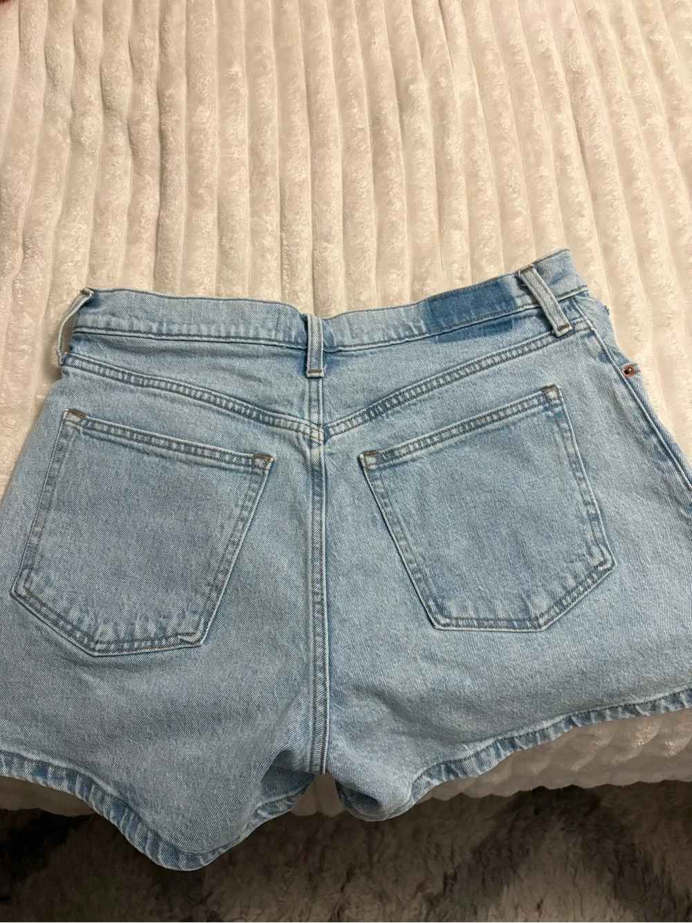 Abercrombie & Fitch Light Blue Denim Shorts - Picture 2 of 3